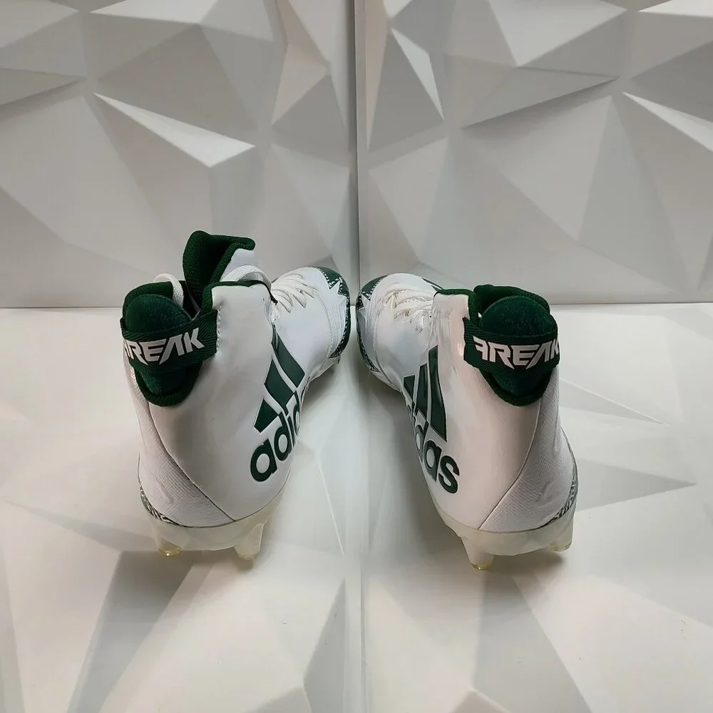 Adidas Mens Football Cleats 16 White Green Shoe Lacrosse Freak X Carbon High - Picture 5 of 13